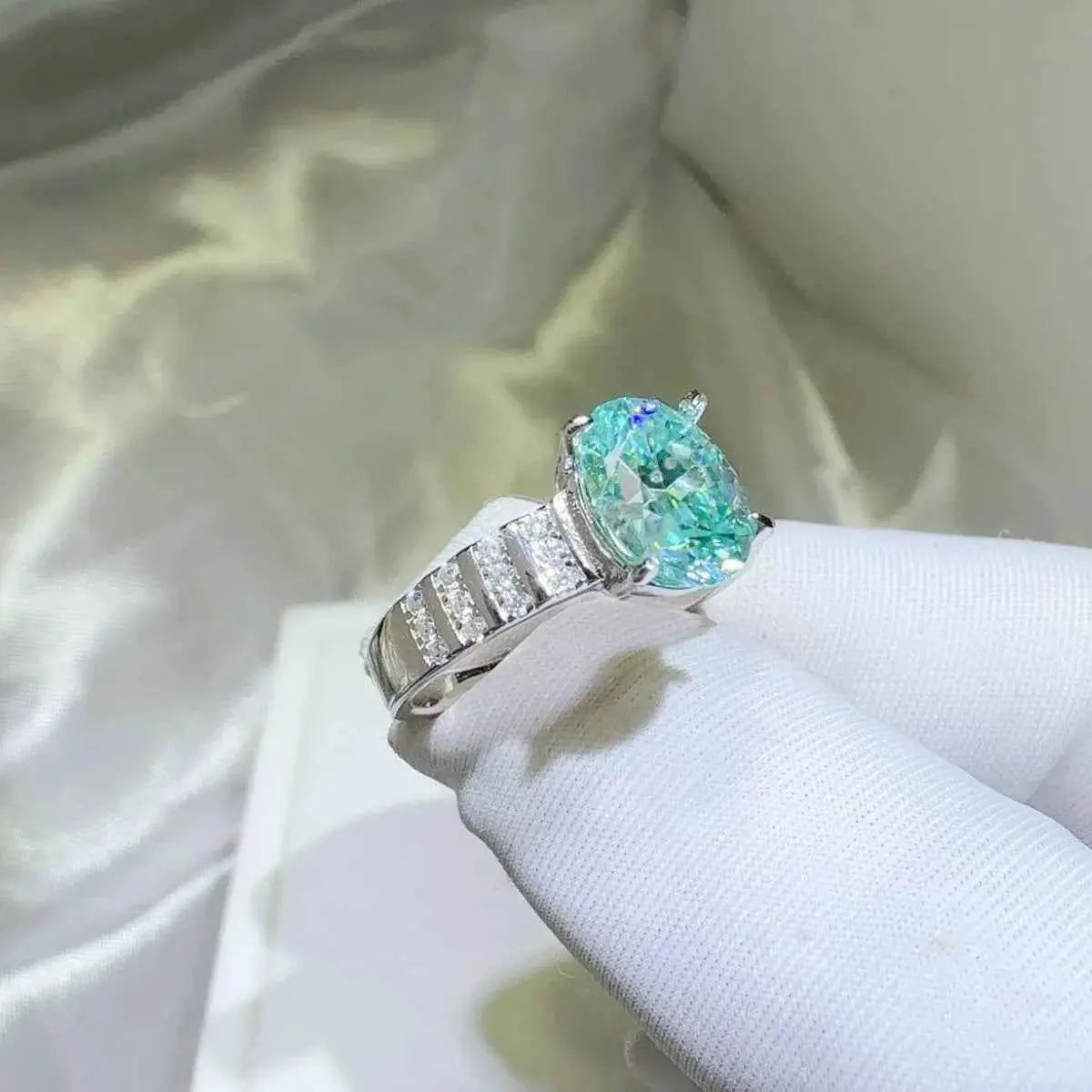 2 Carat Moissanite 925 Sterling Silver Ring
