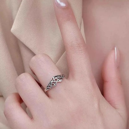 925 Sterling Silver Geometric Ring