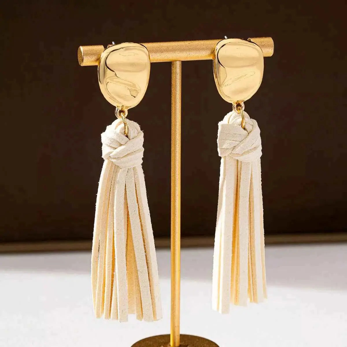18K Gold-Plated Tassel Earrings