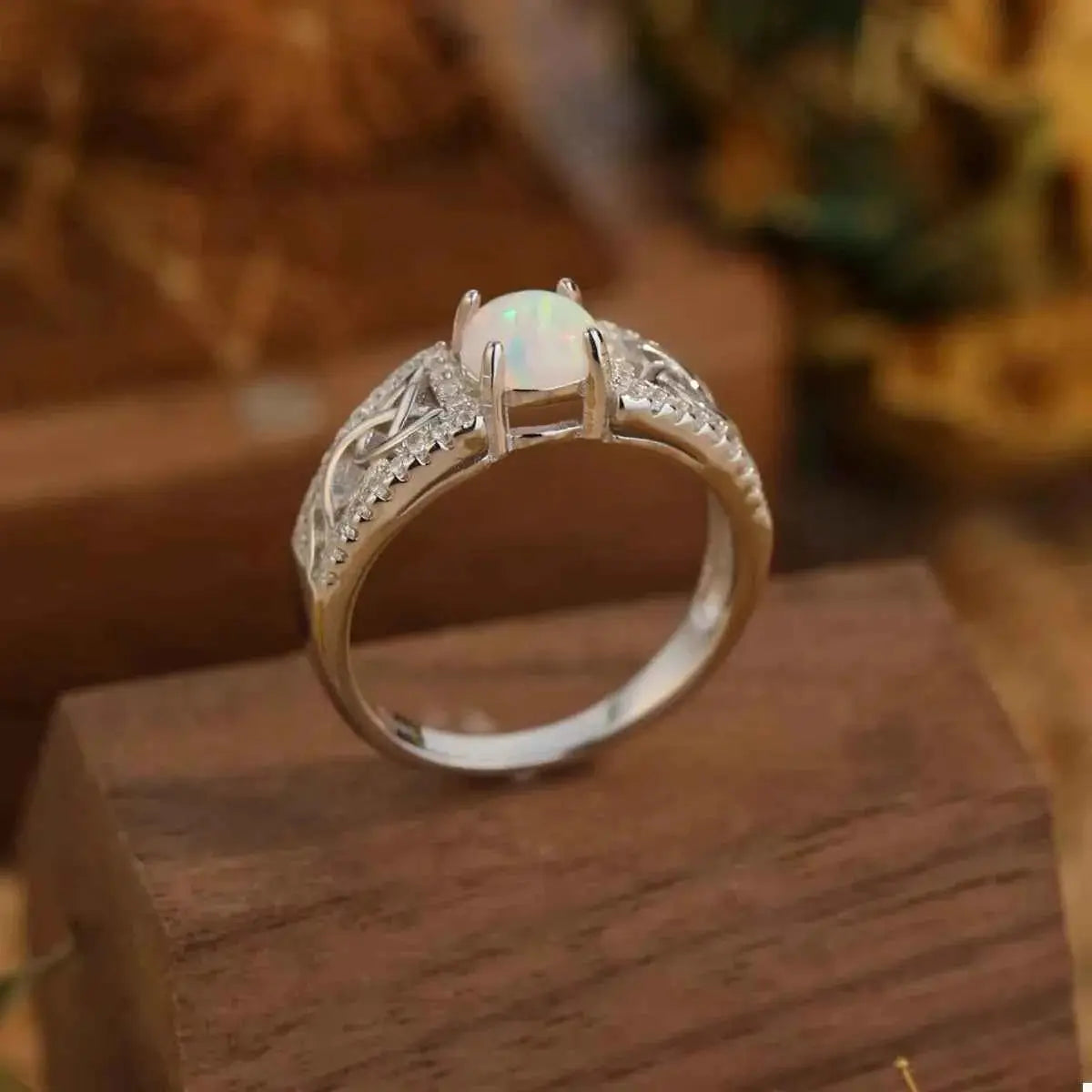925 Sterling Silver Moonstone Ring