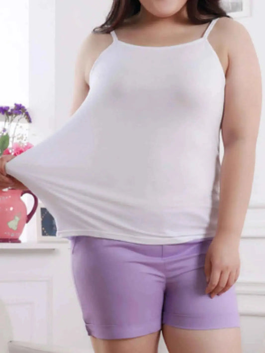 Solid Color Scoop Neck Tank Top