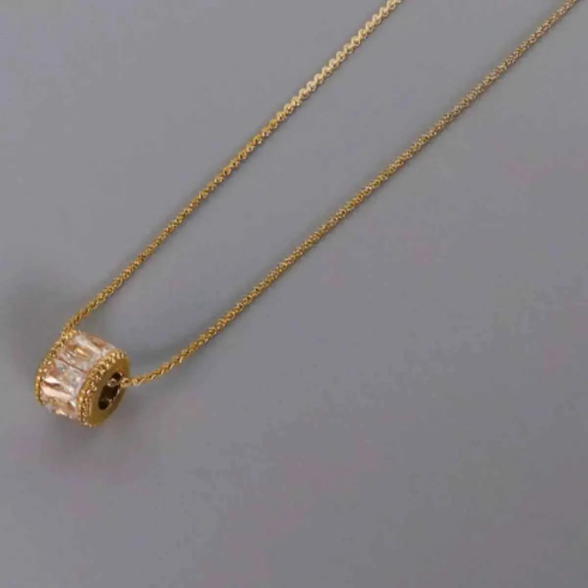 18K Gold-Plated Zircon Minimalist Necklace