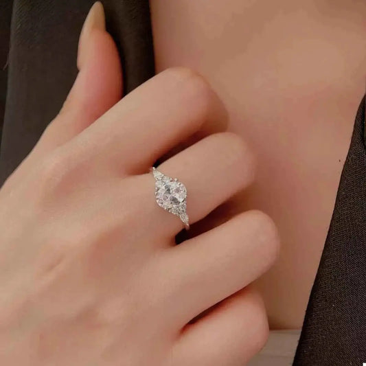 925 Sterling Silver Zircon Ring