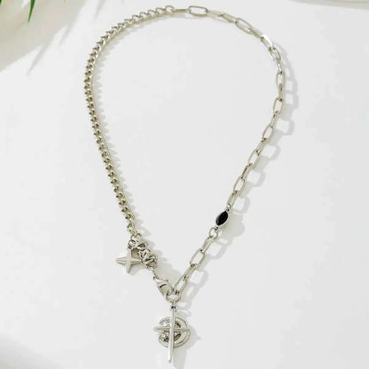 18K Gold-Plated Cross Pendant Necklace