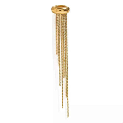 18K Gold-Plated Chain Fringe Earrings