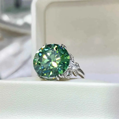10 Carat Moissanite 925 Sterling Silver Ring