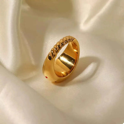 18K Gold-Plated Zircon Ring
