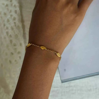 18K Gold-Plated Chain Link Bracelet