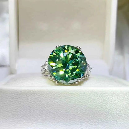10 Carat Moissanite 925 Sterling Silver Ring