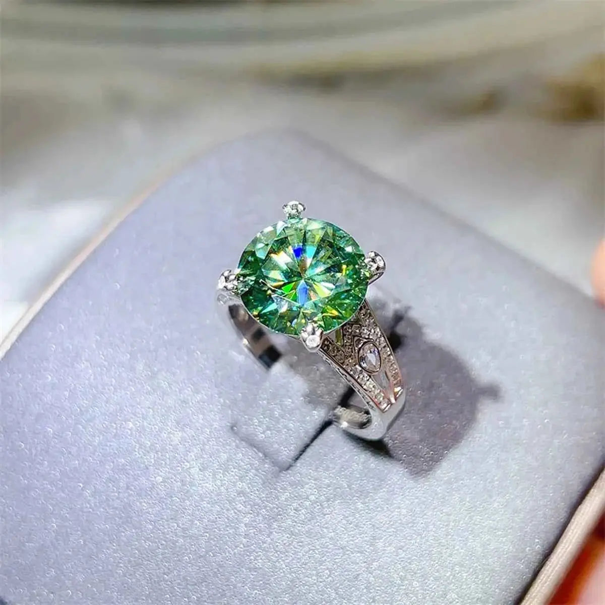 5 Carat Moissanite 925 Sterling Silver Ring