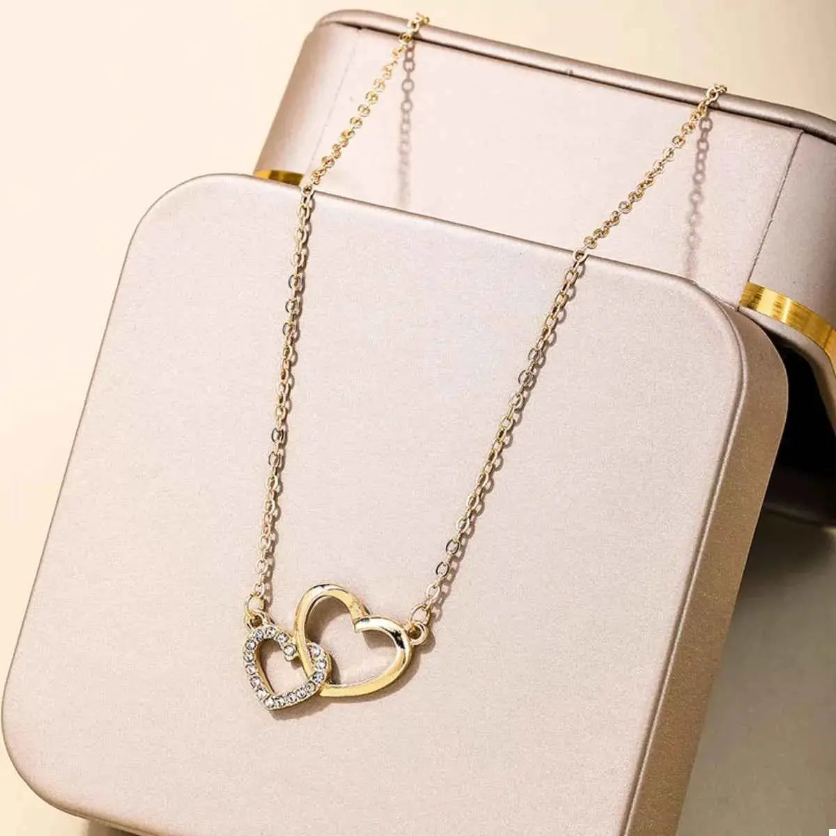 18K Gold-Plated Heart Pendant Necklace